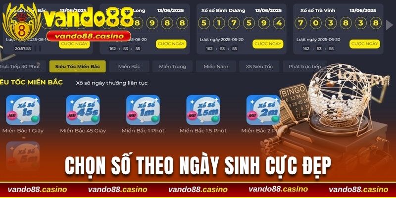 Chọn số theo ngày sinh cực đẹp