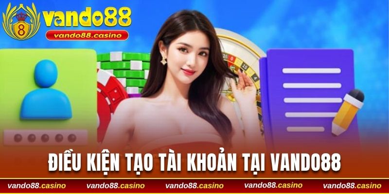 Điều kiện cần tuân thủ khi tạo tài khoản tại Vando88