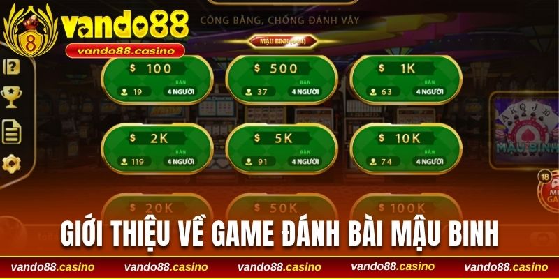 Giới thiệu về game đánh bài Mậu Binh
