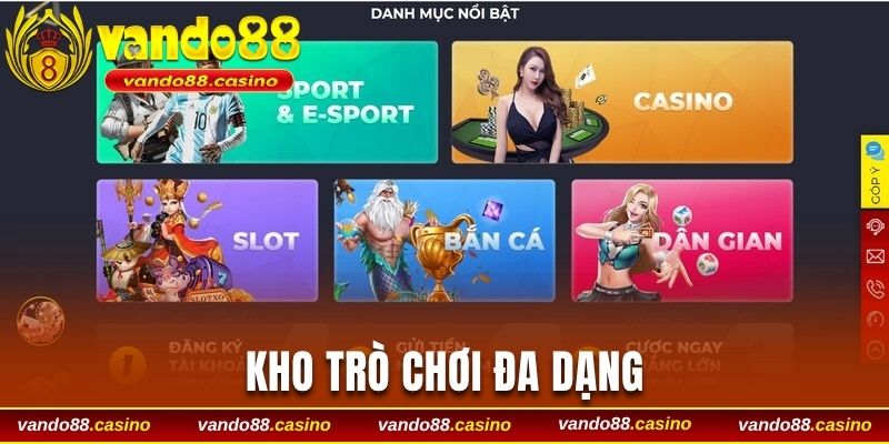 Kho trò chơi đa dạng